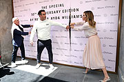 Robbie & Ayda Williams vor dem Marc O'Polo Flagships Store München Theatinerstraße ©Foto: Gisela Schober/Getty Images for Marc O'Polo)